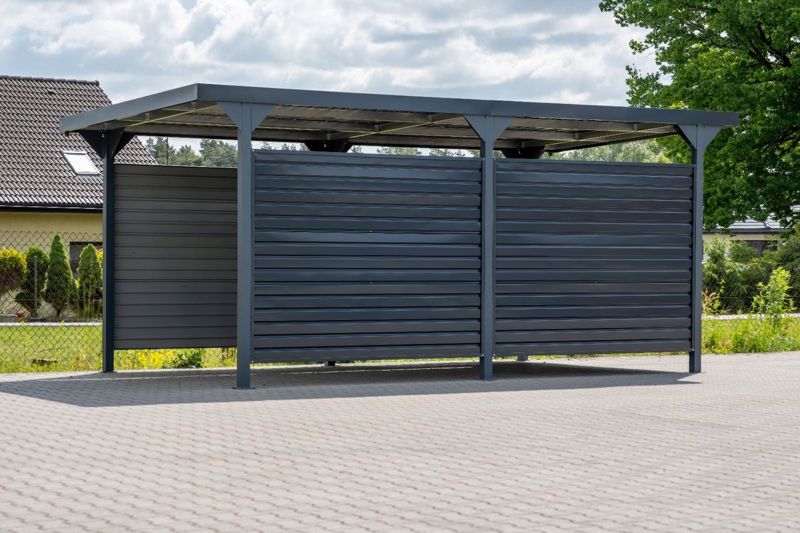 Carport Corciano Georg med sideplader 540 x 285 x 230 cm, 1 sæt