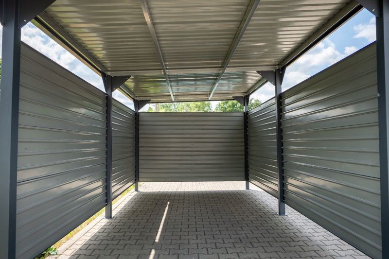 Carport Corciano Georg med sideplader 540 x 285 x 230 cm, 1 sæt