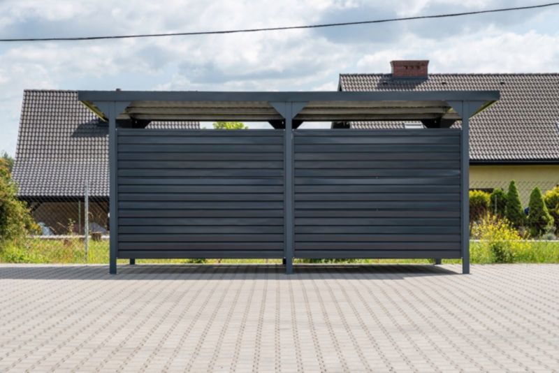 Carport Corciano Georg med sideplader 540 x 285 x 230 cm, 1 sæt