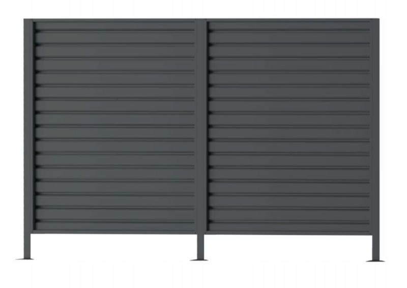 Carport Corciano Georg med sideplader 540 x 285 x 230 cm, 1 sæt