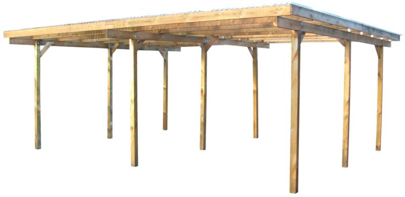 Dobbelt carport 585 x 500 x 228 cm