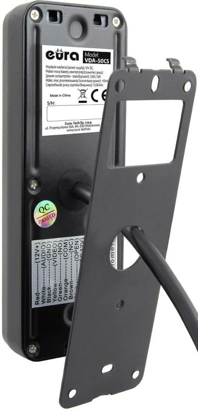 Eura VDP-00C5 WiFi videodørtelefon med kodelås