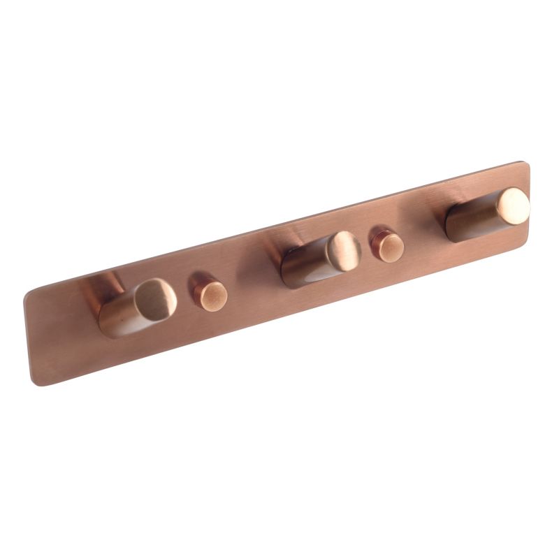 Vægholder 3 Kroge Kobber 17,5 cm Rustfrit Stål
