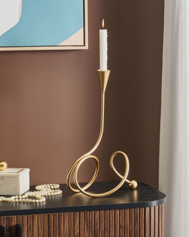 Arouca metallysestage 40 cm guldfarvet 1 stk.
