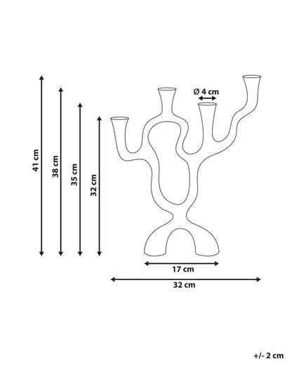 Famoes metallysestage 41 cm guldfarvet 1 stk.