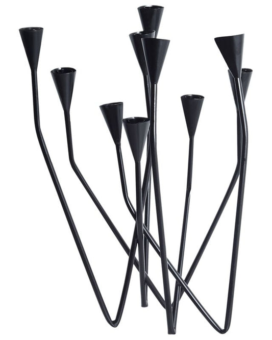 Matosinhos metal lysestage 54 cm sort 1 stk.