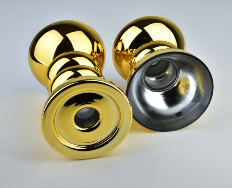 MONDEX RITA glaslysestage 120 x 205 x 120 mm i guld, 1 stk.