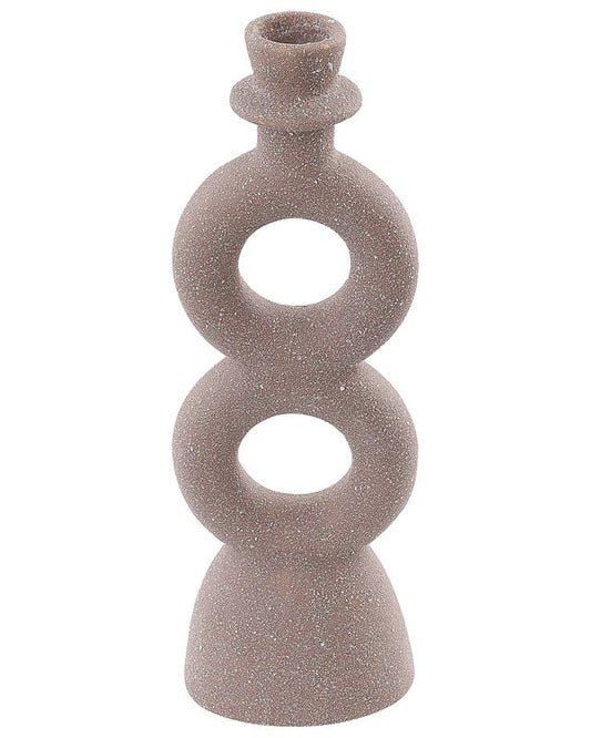 Naousa keramisk lysestage beige 1 stk.