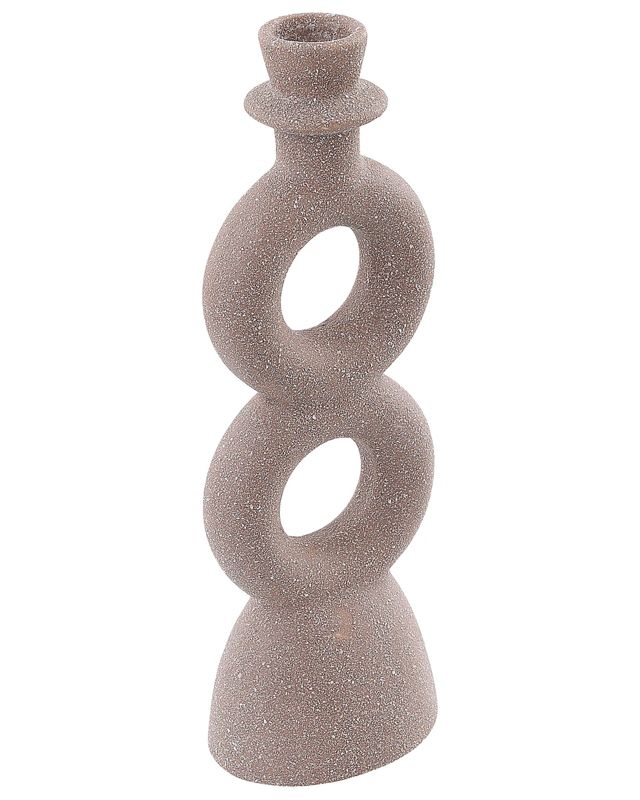 Naousa keramisk lysestage beige 1 stk.