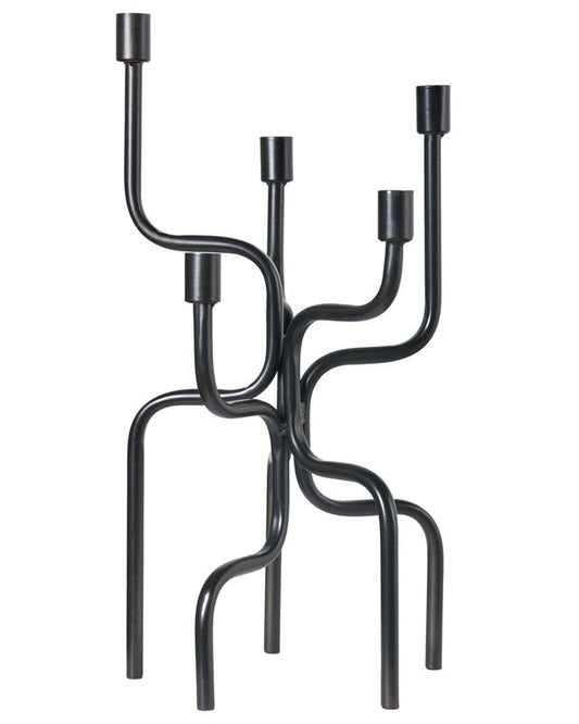 Porrtela metal lysestage 50 cm sort 1 stk.