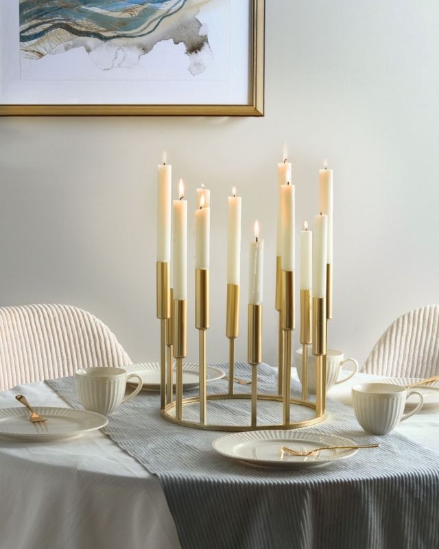 Trafaria metallysestage 26 cm guld 1 stk.