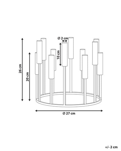 Trafaria metallysestage 26 cm guld 1 stk.