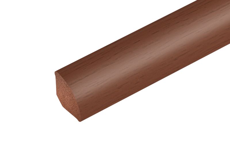 Kvartrundstav 13x13x2500 mm PVC Mahogni Mat 1 stk.
