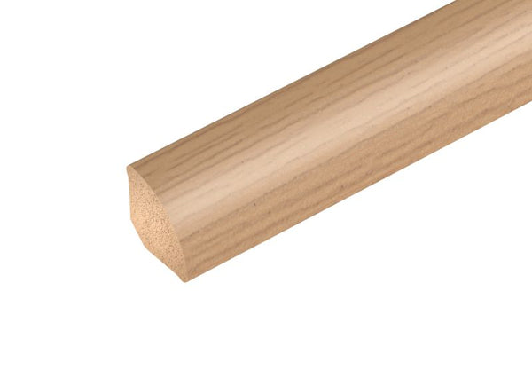 PVC Kvartrundstav 18x18x2500 mm Eg Klassisk Mat 1 stk.