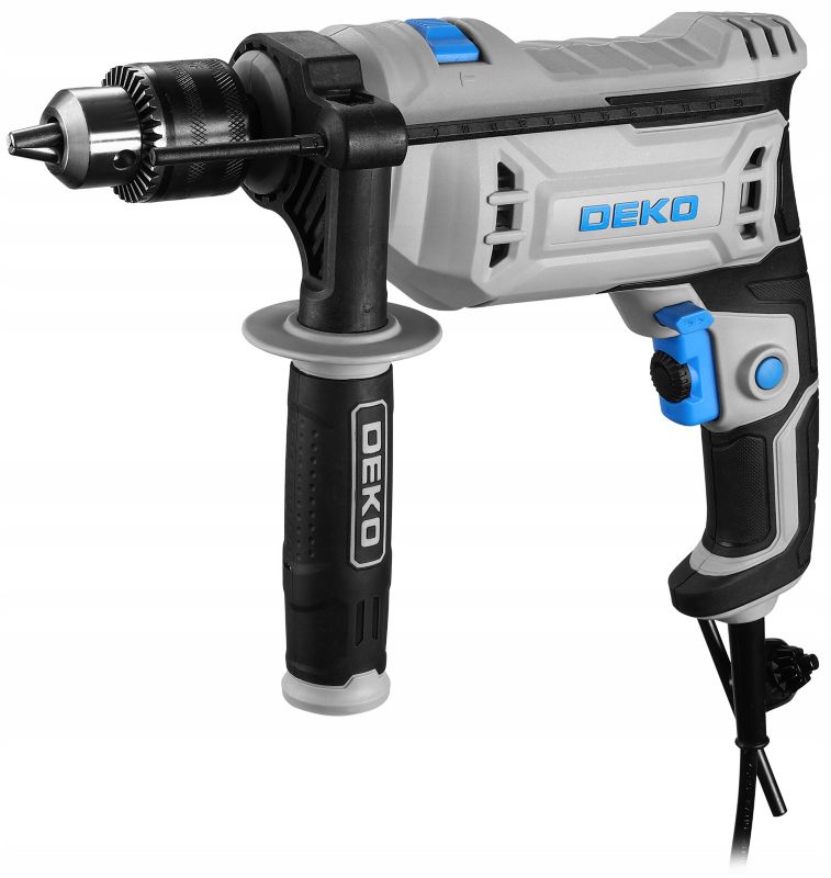 DEKO slagboremaskine 900W med hastighedsregulering, 1 sæt