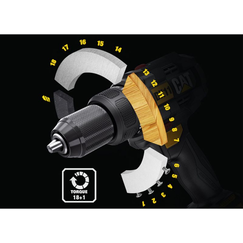 Caterpillar DX11 18V bore- og skruemaskine, 1 stk.