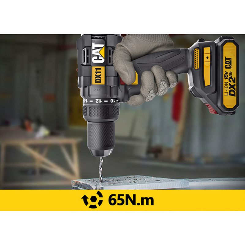 Caterpillar DX11 18V bore- og skruemaskine, 1 stk.