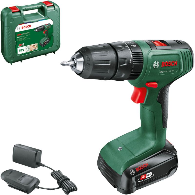 Bosch EasyImpact 18 V - 40 akku-boremaskine og skruemaskine