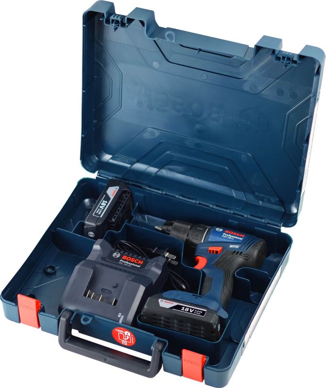Bosch GSR 185-Li akku-boremaskine og skruemaskine med 2 x 2,0 Ah batterier