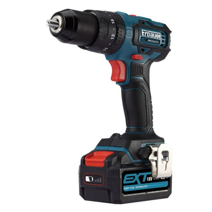 Erbauer 18 V akku-boremaskine/skruemaskine 2 x 4,0 Ah