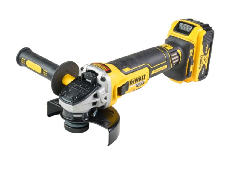 DeWalt boremaskine og vinkelsliber sæt med 2 x 5,0 Ah batterier