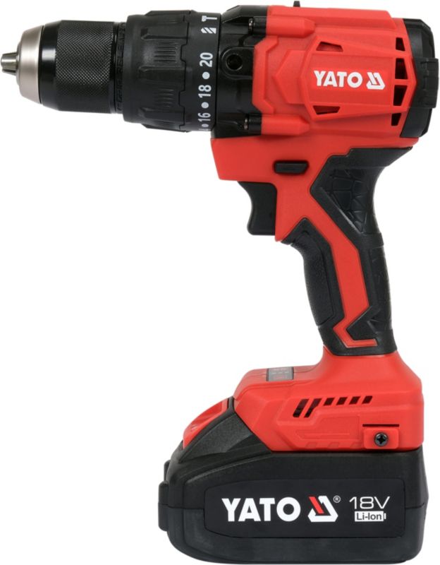 Yato 18 V slagboremaskine og skruemaskine 120 Nm med 2 x 4 Ah batterier