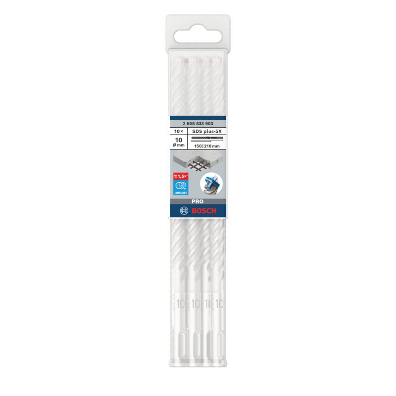 Bosch Pro SDS+ bor 10 x 150 x 210 mm, 10 stk.