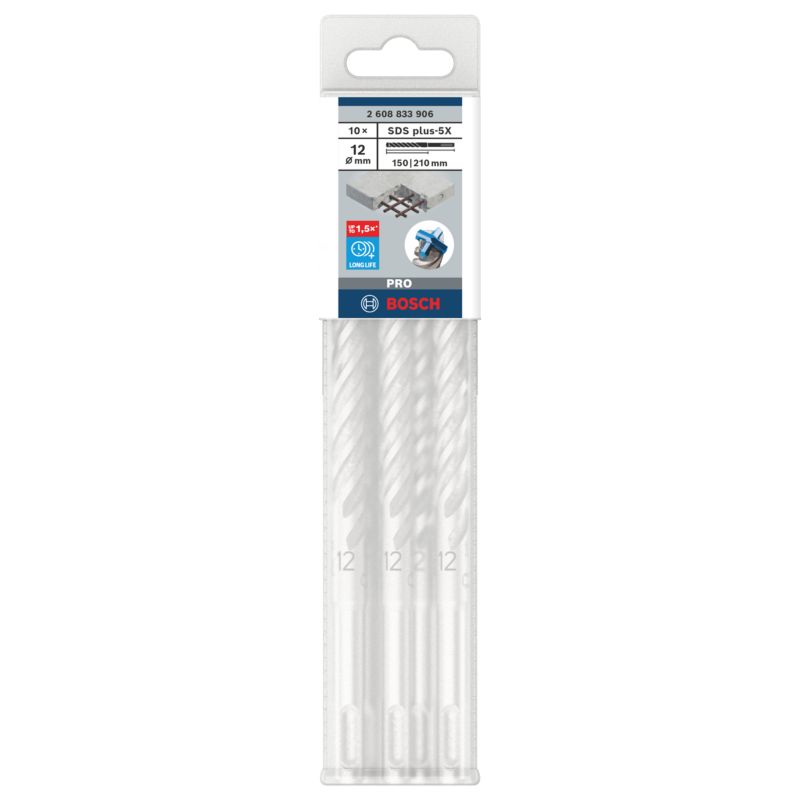 Bosch Pro SDS+ bor 12 x 150 x 210 mm 10 stk.