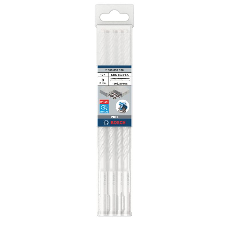 Bosch Pro SDS+ bor 8 x 150 x 210 mm, 10 stk.