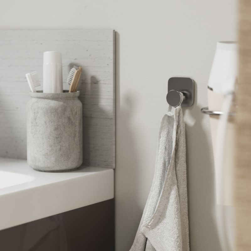 GoodHome Koros enkelt håndklædekrog i krom