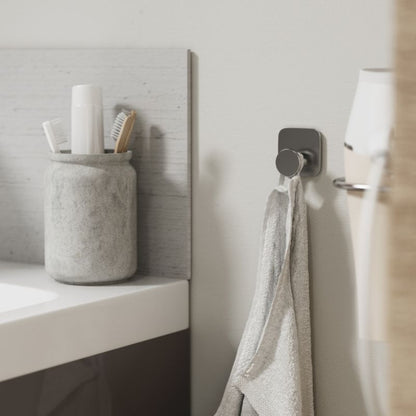 GoodHome Koros enkelt håndklædekrog i krom