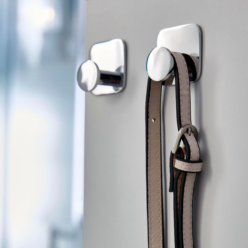 GoodHome Koros enkelt håndklædekrog i krom