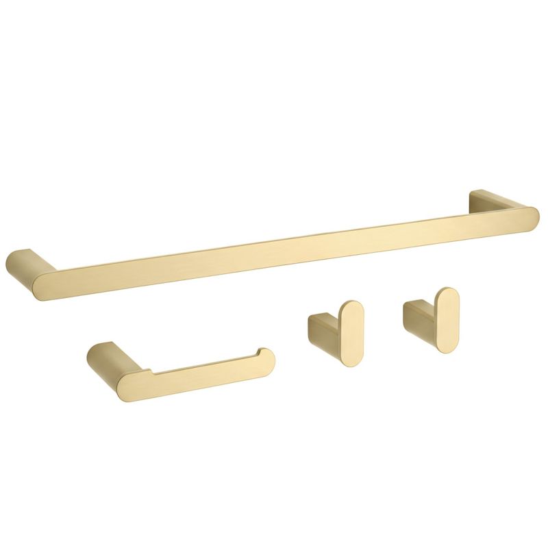 Håndklædeholder Mati 60x6,8x3 cm Børstet Guld | 5906366016462