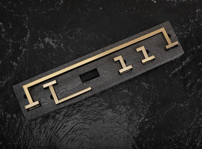 Håndklædeholder RIO 57x8,5x5 cm Børstet Guld | 5906366016547
