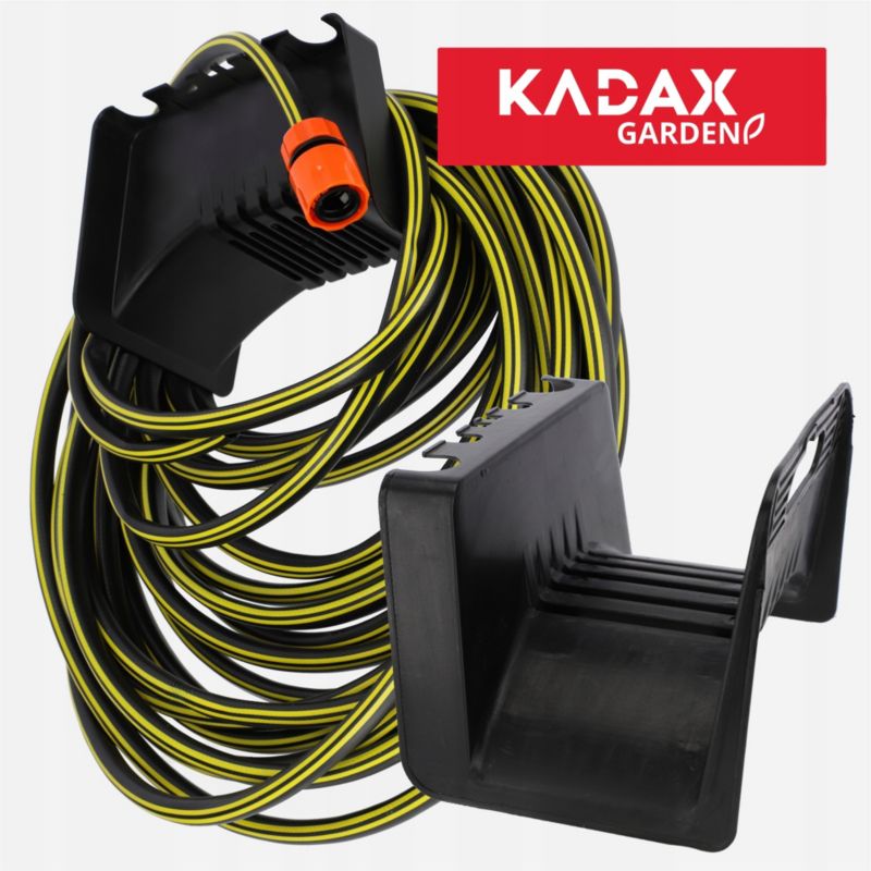 KADAX Vægholder til Havevandslange med Vægopruller