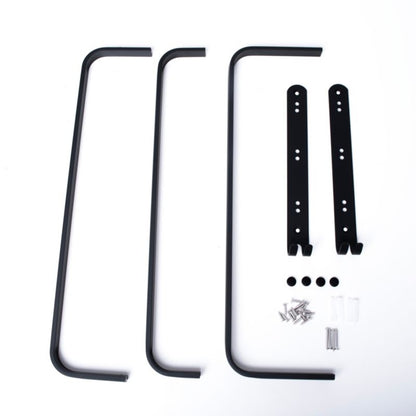 Væghængt Håndklædeholder Aluminium Mat Sort 3 Arme 26 cm