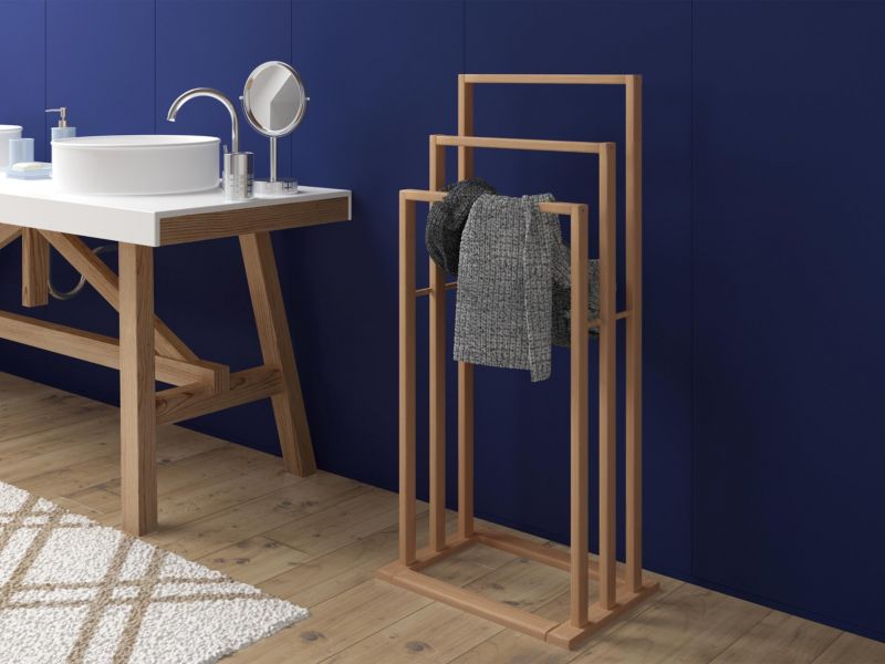 Stående Håndklædestativ Bambus 42x25x82 cm | 5903211077883