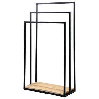 Håndklædeholder Your Loft Design Black & Wood 50x23x92 Clecy 1 stk.