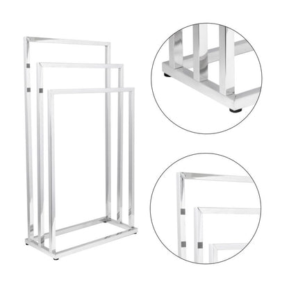 Stående Håndklædeholder LONIA3 Krom 3 Arme 45x84 cm