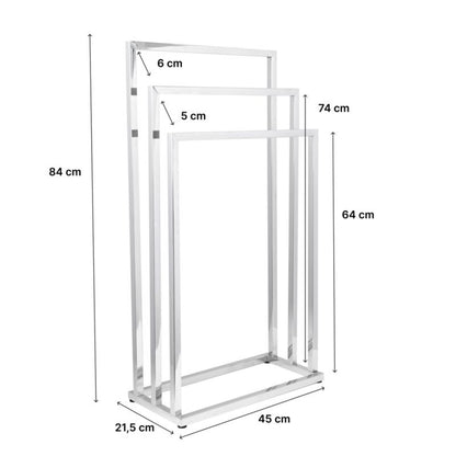 Stående Håndklædeholder LONIA3 Krom 3 Arme 45x84 cm
