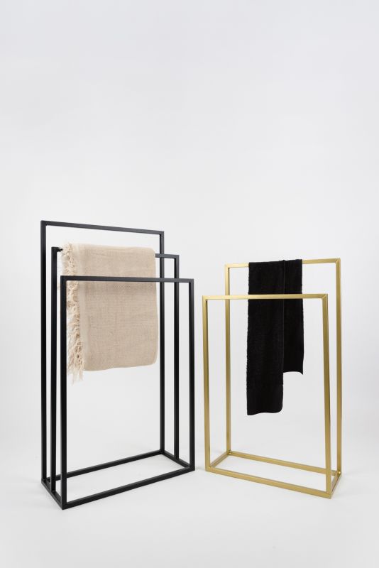 Your Loft Design Nancy L håndklædeholder sort 50 x 23 x 92 cm, 1 stk.