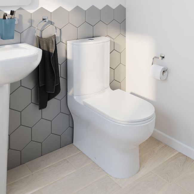 GoodHome Koros oval håndklædeholder i krom