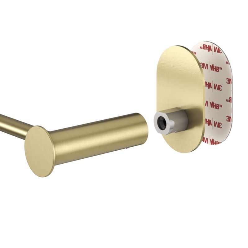 Håndklædestang Cavally 40 cm Børstet Messing Rustfrit Stål