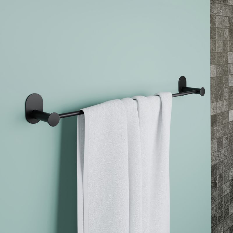 Håndklædestang Cavally 60 cm Sort Rustfrit Stål