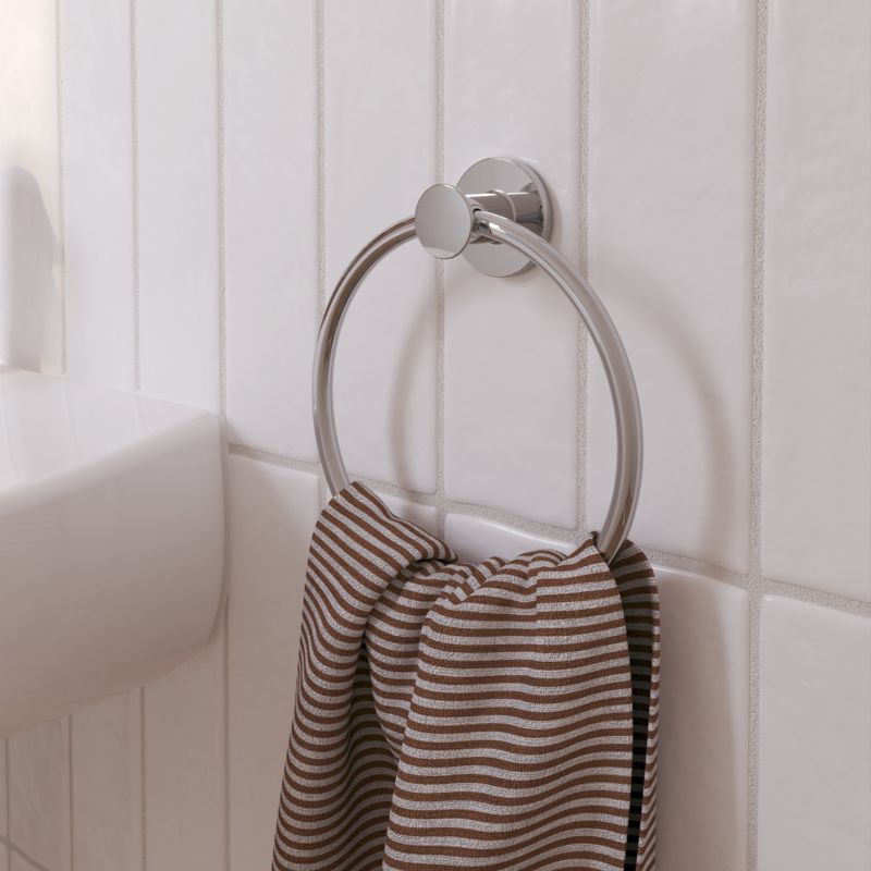 Håndklædering 17x19 cm Krom Rustfrit Stål | 5063022507495