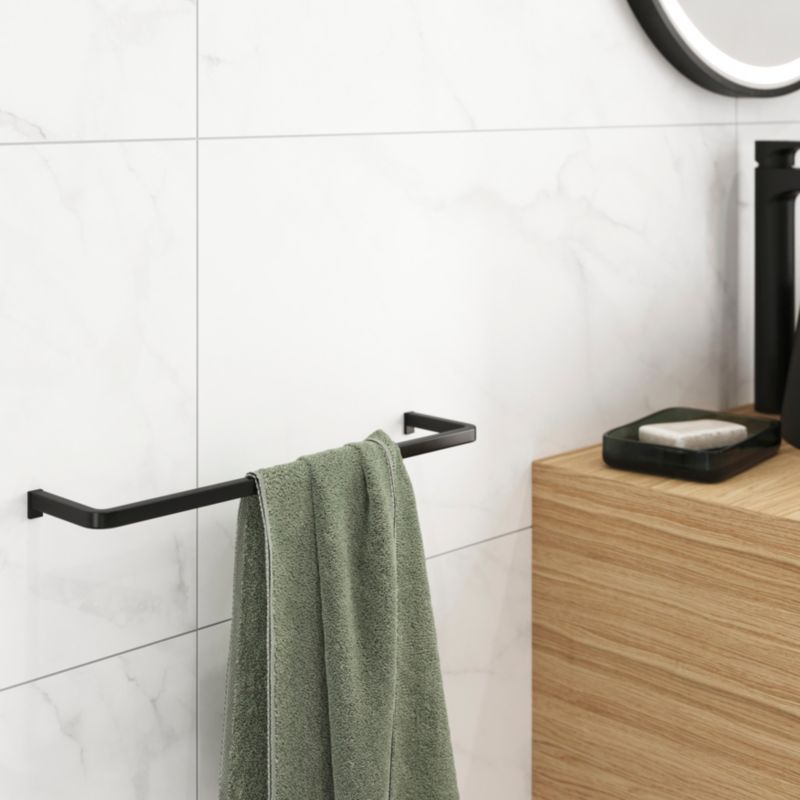 GoodHome Elland håndklædeholder 40 cm mat-sort