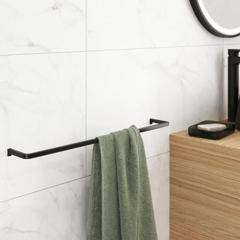 GoodHome Elland håndklædeholder 60 cm mat-sort