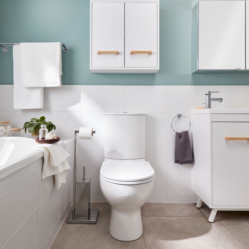 GoodHome Koros dobbelthåndklædeholder 60 cm krom