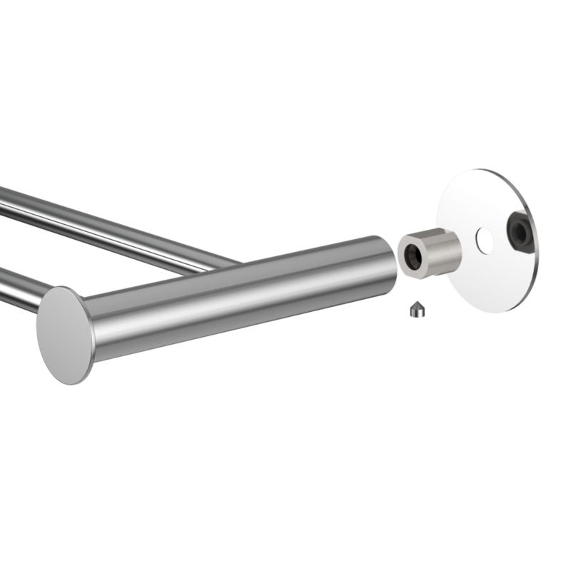 Dobbelt Håndklædeholder 65 cm Rustfrit Stål Krom