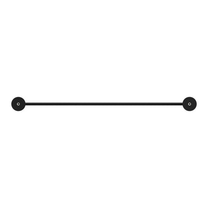Dobbelt Håndklædeholder 60 cm Sort Rustfrit Stål